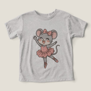 Schattige Ballerina Muis T-shirt – Manga Style Cha