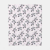 Schattige Ballerina Panda Beren Dier Dans Fleece Deken (Voorkant)
