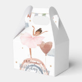 Schattige Ballet afro Balloon Verjaardag meisjes f Bedankdoosjes (Achterkant)