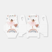 Schattige Ballet afro Balloon Verjaardag meisjes f Bedankdoosjes (Uitgevouwen)