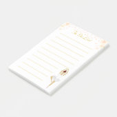 Schattige balletdanseres in het wit & bloemen take post-it® notes (Schuin)