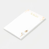 Schattige balletdanseres in het wit & bloemen take post-it® notes (Schuin)