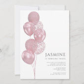 schattige ballonnen foto verjaardag kaart (Voorkant)