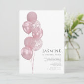 schattige ballonnen foto verjaardag kaart (Staand voorkant)