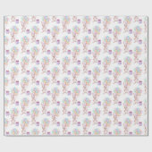 schattige ballonvlegel in Birthday Cadeaupapier (Vlak)