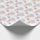 schattige ballonvlegel in Birthday Cadeaupapier (Hoek)