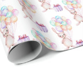 schattige ballonvlegel in Birthday Cadeaupapier (Rol Hoek)