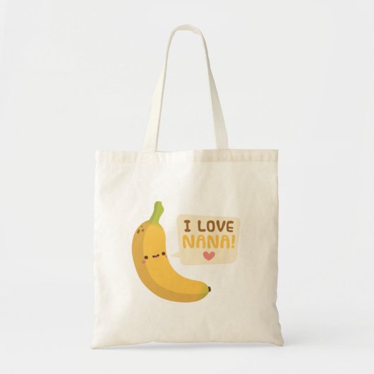 Schattige banaan, ik hou van oma tote bag (Voorkant)