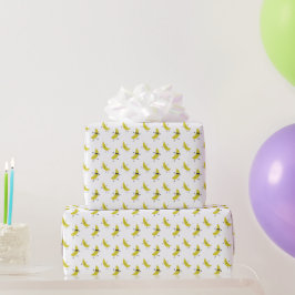 Schattige banaan Kawaii verjaardag kinderen zomer Cadeaupapier