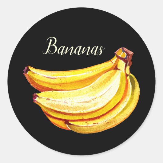 schattige banaanliefhebbers ronde sticker (Voorkant)