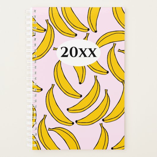 Schattige Bananen Planner Notitieboek (Voorkant)