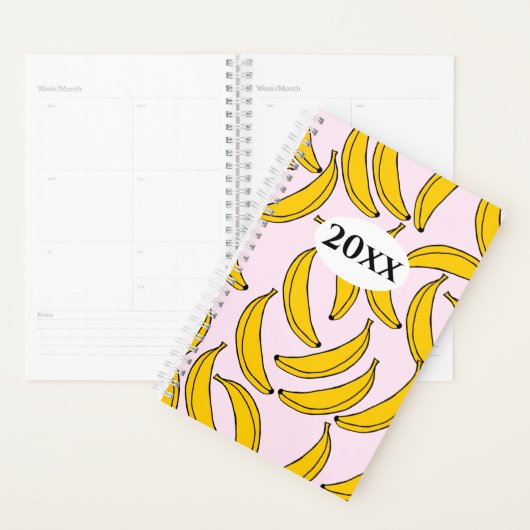 Schattige Bananen Planner Notitieboek (Display)