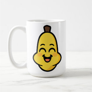 Schattige Banini Banaan Kawaii Karakter Kunst Koffiemok