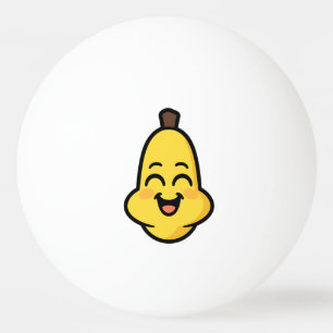Schattige Banini Banaan Kawaii Karakter Kunst Pingpongbal
