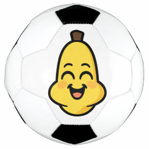 Schattige Banini Banaan Kawaii Karakter Kunst Voetbal