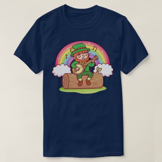 Schattige banjo spelen t-shirt (Design voorkant)