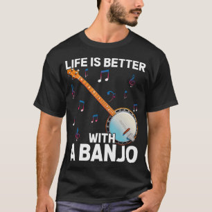 Schattige Banjo Voor Bluegrass Country Music Blues T-shirt