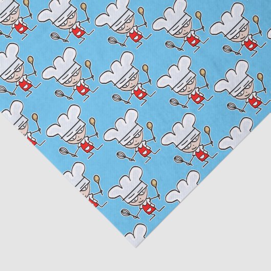 Schattige banketbakker cartoon geschenkpapier tissuepapier (Detail)