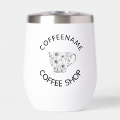 Schattige Barista Obsessief Koffiecafé (Voorkant)
