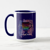 Schattige Barista Obsessief Koffiecafé Mok (Links)