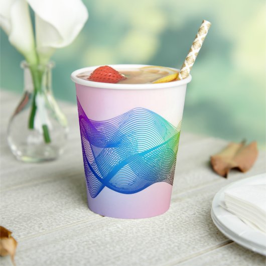 Schattige Barista Obsessief Koffiecafé Papieren Bekers (Insitu)