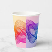 Schattige Barista Obsessief Koffiecafé Papieren Bekers (Rechts)