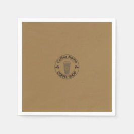 Schattige Barista Obsessief Koffiecafé Servet