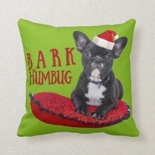 Schattige BARK Humbug French Bulldog Kerstmis Kussen