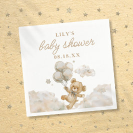 Schattige Barly Wachten Genderneutraal Baby shower Servet
