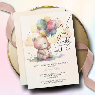 Schattige Barly Wachten Meisje Baby shower Kaart