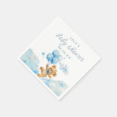 Schattige Barly Wait Blue Boy Baby shower Servet (Hoek)