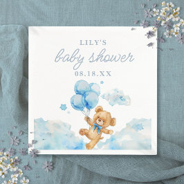 Schattige Barly Wait Blue Boy Baby shower Servet