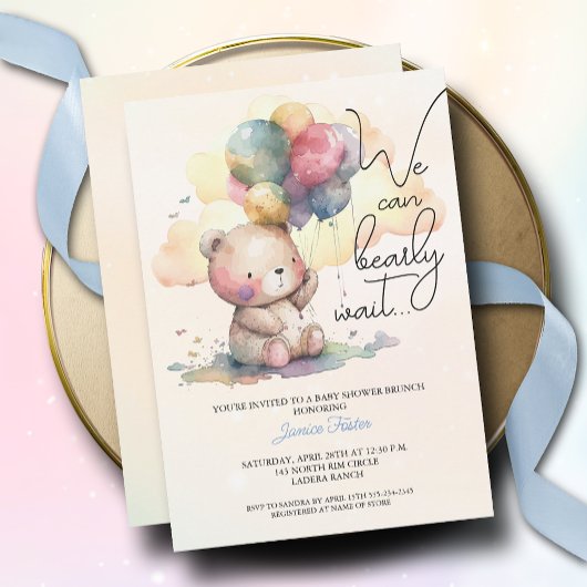 Schattige Barly Wait Boy Baby shower Kaart