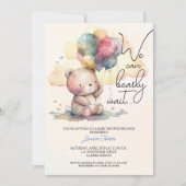 Schattige Barly Wait Boy Baby shower Kaart (Voorkant)