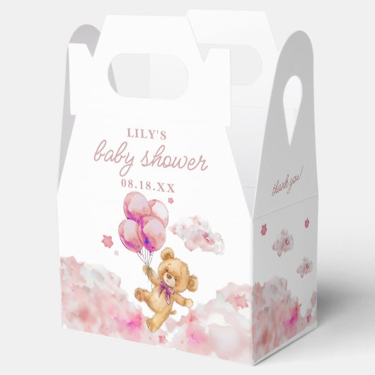 Schattige Barly Wait Roze Meisje Baby shower Bedankdoosjes (Geopend)