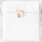 Schattige Barly Wait Teddy Bear Baby shower Ronde Sticker (Tas)