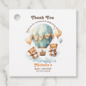 Schattige Barly Wait Twins Baby shower Dank u Bedankjes Labels (Voorkant)