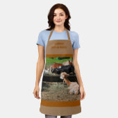 Schattige Barnyard Boerderij Dierenontbijt Geperso Schort (Gedragen)