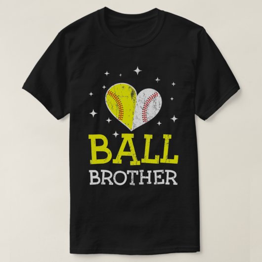 Schattige Baseball en Softball Brother Funny Broth T-shirt (Design voorkant)