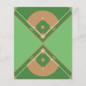 Schattige Baseball Ribbon Budget 2e Verjaardag Uit (Achterkant)