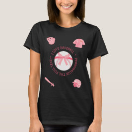  Schattige Baseball Vrouwen T-shirt