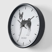 Schattige Basenji-hond in zwart-wit & aangepaste t (Hoek)