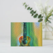 Schattige basgitaar briefkaart (Staand voorkant)
