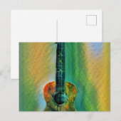 Schattige basgitaar briefkaart (Voorkant / Achterkant)
