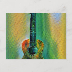 Schattige basgitaar briefkaart