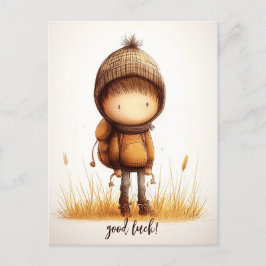 Schattige basisschool Kind Briefkaart