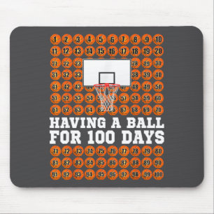 Schattige Basketbal 100ste Schooldag Dagen 100 Sch Muismat