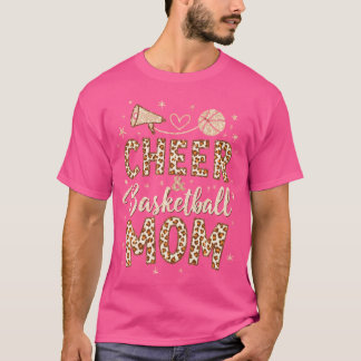 Schattige basketbal en juichen mama basketbal juic t-shirt