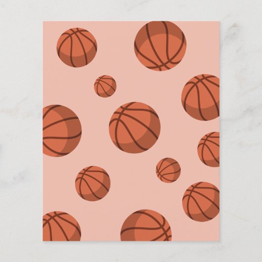 Schattige Basketbal Lint Budget 1e Verjaardag Uitn (Achterkant)