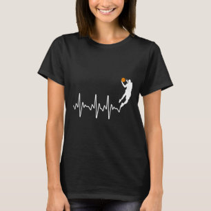 Schattige basketbal voor mannen vrouwen speler coa t-shirt